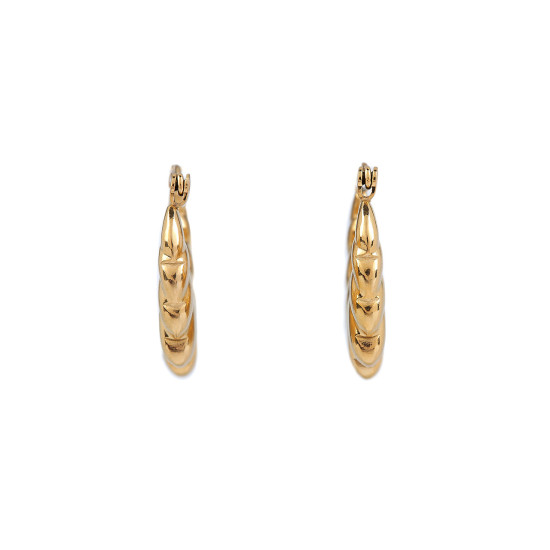 Pendientes de acero inoxidable - Oro (1 Par) Pendientes de acero inoxidable - Oro (1 Par)