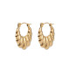 Pendientes de acero inoxidable - Oro (1 Par) Pendientes de acero inoxidable - Oro (1 Par)