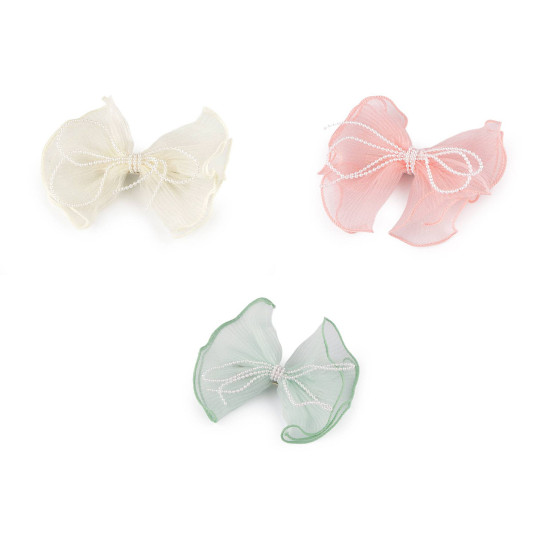 Bow hair clip - Lig.pastel green (1 Piece) Bow hair clip - Lig.pastel green (1 Piece)