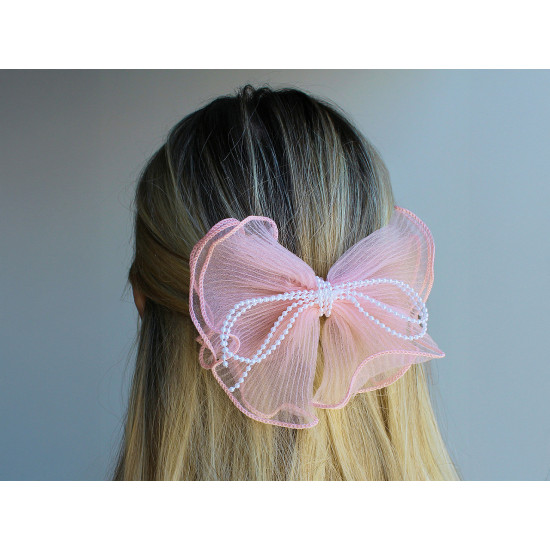 Bow hair clip - Lig.pastel green (1 Piece) Bow hair clip - Lig.pastel green (1 Piece)