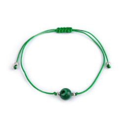 Bransoletka shamballa z imitacją minerału - Zielony (1 Sztuka)