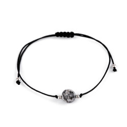 Bransoletka shamballa z imitacją minerału - Czarny (1 Sztuka)