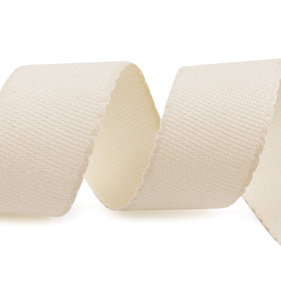 Canvas / needlepoint embroidery belt width 50 mm scalloped edge - Natural (1 Meter) Canvas / needlepoint embroidery belt width 50 mm scalloped edge - Natural (1 Meter)