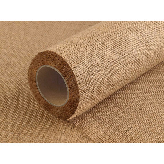 Naturalna juta szerokość 48 cm metraż - Płowy naturalny (18 Metry) Naturalna juta szerokość 48 cm metraż - Płowy naturalny (18 Metry)