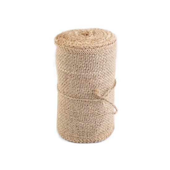 Wstążka jutowa szerokość 13 cm - Płowy naturalny (1 Metr) Wstążka jutowa szerokość 13 cm - Płowy naturalny (1 Metr)