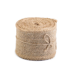 Wstążka jutowa szerokość 60 mm - Płowy naturalny (1 Metr)
