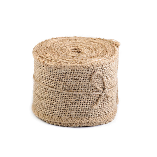 Wstążka jutowa szerokość 60 mm - Płowy naturalny (1 Metr) Wstążka jutowa szerokość 60 mm - Płowy naturalny (1 Metr)