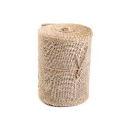 Wstążka jutowa szerokość 10 cm - Płowy naturalny (1 Metr)