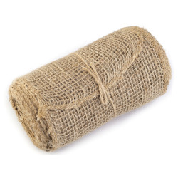 Wstążka jutowa szerokość 14 cm - Płowy naturalny (1 Metr)