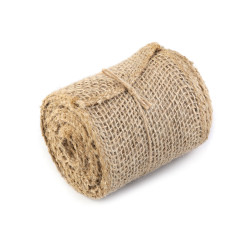Jute ribbon width 10 cm - Natural burlap (1 Meter)