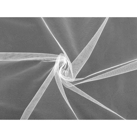 Netting tulle for veil pad fine - White (1 Meter)