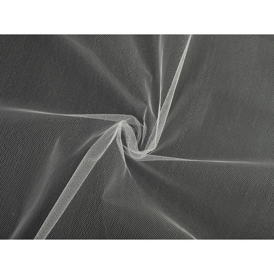 Netting tulle for veil pad fine - White (1 Meter)