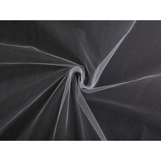 Netting tulle for veil pad fine - White (1 Meter)