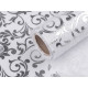 Imitacja juty szerokość 24 cm ornamenty - White (1 Metr) Imitacja juty szerokość 24 cm ornamenty - White (1 Metr)