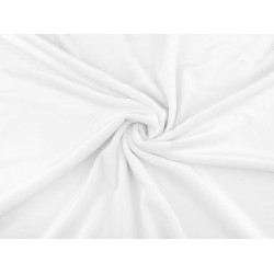 Minky solid cuddle / soft plush - White (1 Meter)