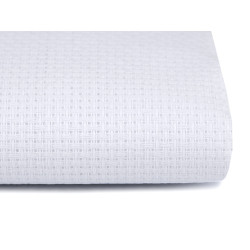 Kanwa do wyszywania kanava szerokość 140 cm 46 oczek - White (1 Metr)