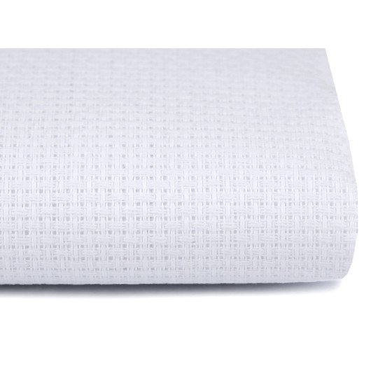 Kanwa do wyszywania kanava szerokość 140 cm 46 oczek - White (10 Metry) Kanwa do wyszywania kanava szerokość 140 cm 46 oczek - White (10 Metry)