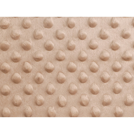 Minky plush dimple dot soft blanket fabric - Creamy light (1 Meter) Minky plush dimple dot soft blanket fabric - Creamy light (1 Meter)