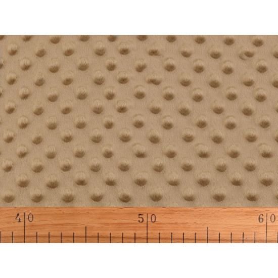 Minky plush dimple dot soft blanket fabric - Creamy light (1 Meter) Minky plush dimple dot soft blanket fabric - Creamy light (1 Meter)