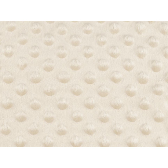 Minky plush dimple dot soft blanket fabric - Creamy light (1 Meter) Minky plush dimple dot soft blanket fabric - Creamy light (1 Meter)