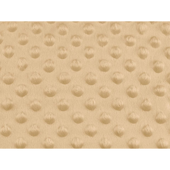 Minky plush dimple dot soft blanket fabric - Creamy light (1 Meter) Minky plush dimple dot soft blanket fabric - Creamy light (1 Meter)