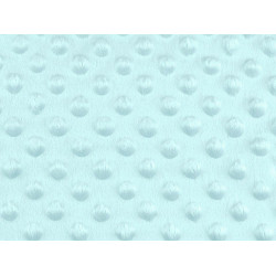 Minky plush dimple dot soft blanket fabric - Turquoise (1 Meter)