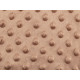 Minky plush dimple dot soft blanket fabric - Creamy light (1 Meter) Minky plush dimple dot soft blanket fabric - Creamy light (1 Meter)