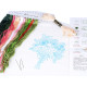 Embroidery kit / cross stitch kits pre-printed pattern of flower - As pictured (1 Set) Embroidery kit / cross stitch kits pre-printed pattern of flower - As pictured (1 Set)