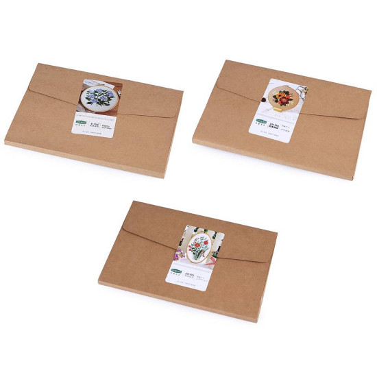 Embroidery kit / cross stitch kits pre-printed pattern - As pictured (3 Sets) Embroidery kit / cross stitch kits pre-printed pattern - As pictured (3 Sets)