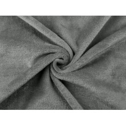 Super soft blanket fleece fabric / wellsoft minky double-sided - Grey (1 Meter)
