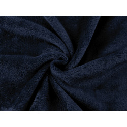 Super soft blanket fleece fabric / wellsoft minky double-sided - Blue dark (1 Meter)