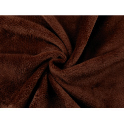Super soft blanket fleece fabric / wellsoft minky double-sided - Brown (1 Meter)