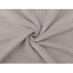 Super soft blanket fleece fabric / wellsoft minky double-sided - Very light grey (1 Meter)
