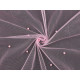 Fine tulle with pearl beads - Blue light (1 Meter)