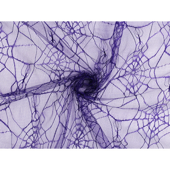 Spider web tulle net / spooky fabric - Orange (1 Meter)