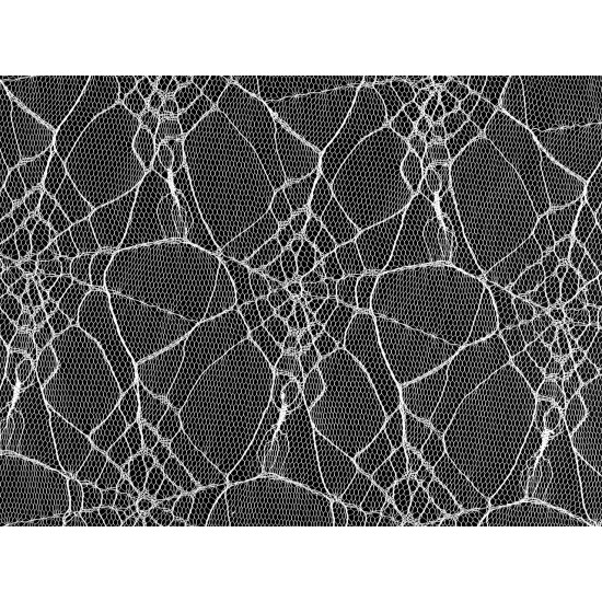 Spider web tulle net / spooky fabric - Orange (1 Meter)