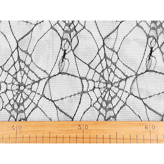 Spider web tulle net / spooky fabric - Orange (1 Meter)
