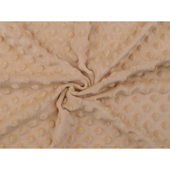Minky plush dimple dot soft blanket fabric, san - Beige camel (1 Meter) Minky plush dimple dot soft blanket fabric, san - Beige camel (1 Meter)