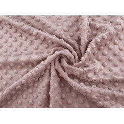 Minky plush dimple dot soft blanket fabric, san - Beige camel (1 Meter)