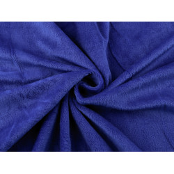 Minky cuddle / soft plush, san - Blue sapphire (1 Meter)