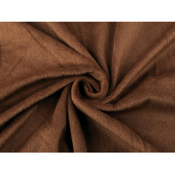 Minky cuddle / soft plush, san - Chocolate (1 Meter)