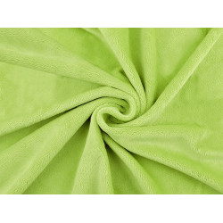 Minky cuddle / soft plush, san - Lime (1 Meter)