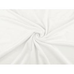 Minky cuddle / soft plush, san - White (1 Meter)