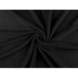 Minky cuddle / soft plush, san - Black (1 Meter)