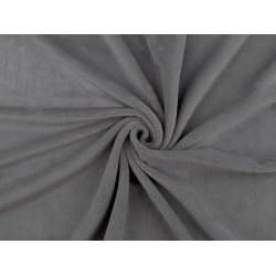 Minky cuddle / soft plush, san - Grey (1 Meter)