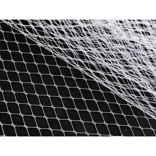 Russian birdcage veil millinery netting width 160 cm - Black (1 Meter) Russian birdcage veil millinery netting width 160 cm - Black (1 Meter)
