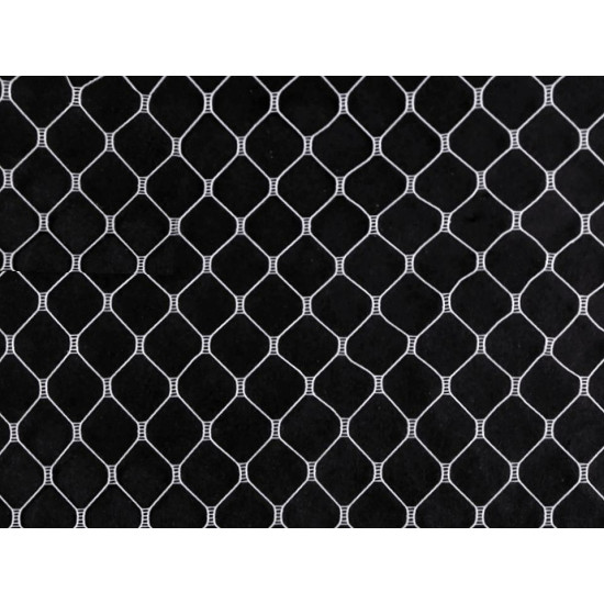 Russian birdcage veil millinery netting width 160 cm - Black (1 Meter) Russian birdcage veil millinery netting width 160 cm - Black (1 Meter)