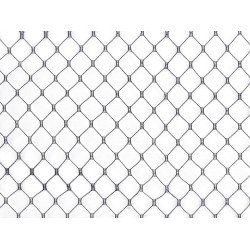 Russian birdcage veil millinery netting width 160 cm - Black (1 Meter)
