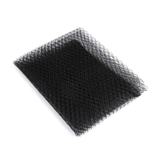 Russian birdcage veil millinery netting width 160 cm - Black (1 Meter) Russian birdcage veil millinery netting width 160 cm - Black (1 Meter)