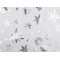 Organza con copos de nieve - Transparente (1 Metro)
